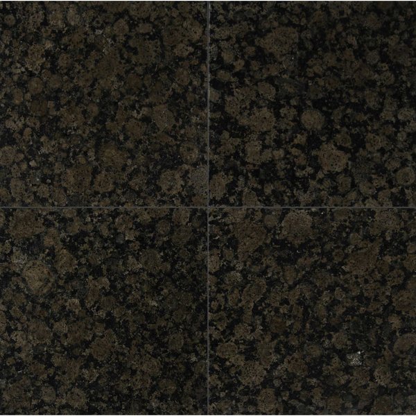 Msi Baltic Brown 12 In. X 12 In. Polished Granite Floor And Wall Tile, 10PK ZOR-NS-0042